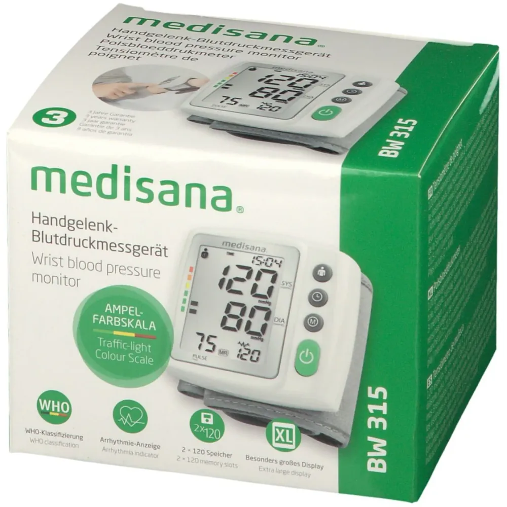 BW 315 Handgelenk-Blutdruckmessgerät>Medisana Outlet
