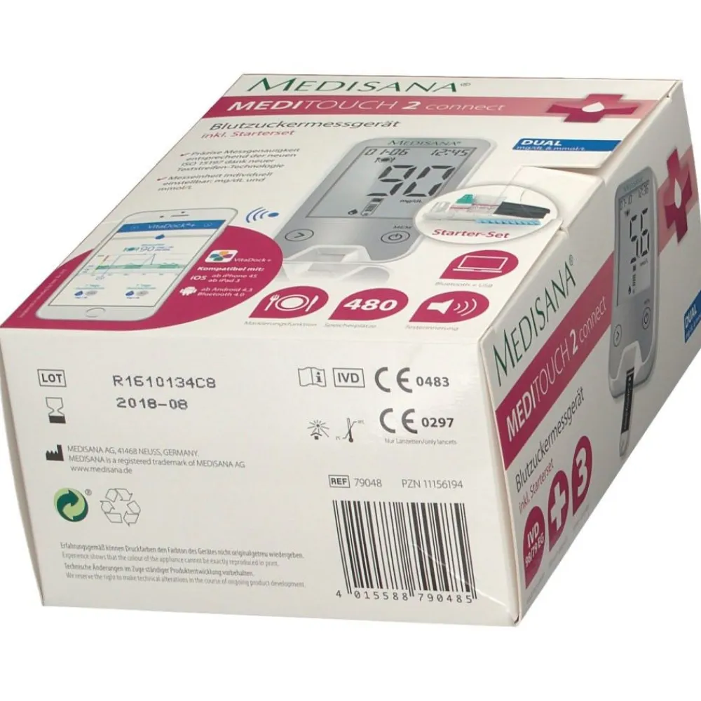 2 Dual Blutzuckermessgerät mmol/L und mg/dL>Medisana Meditouch Online