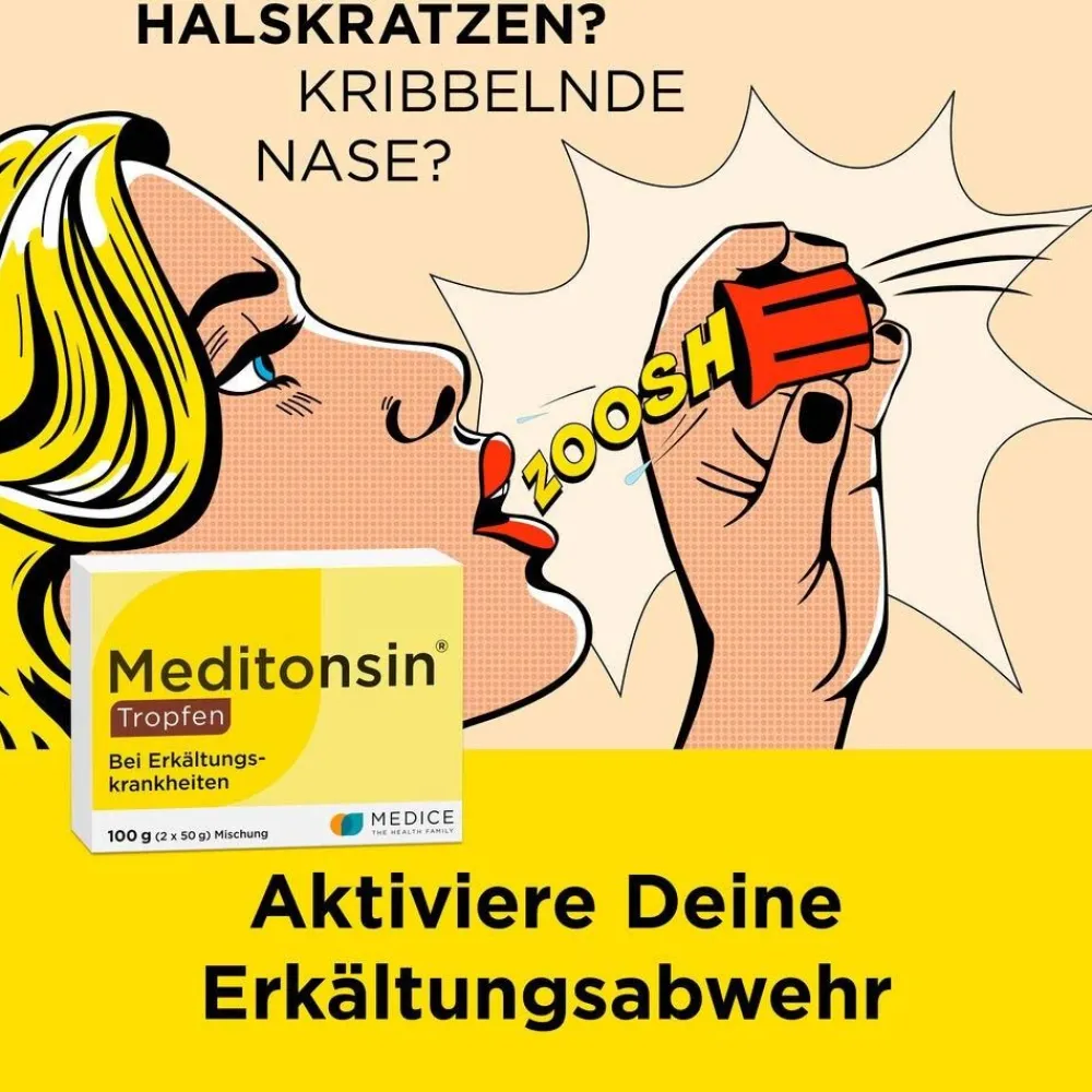 ® Tropfen bei ersten Anzeichen einer Erkältung>Meditonsin New