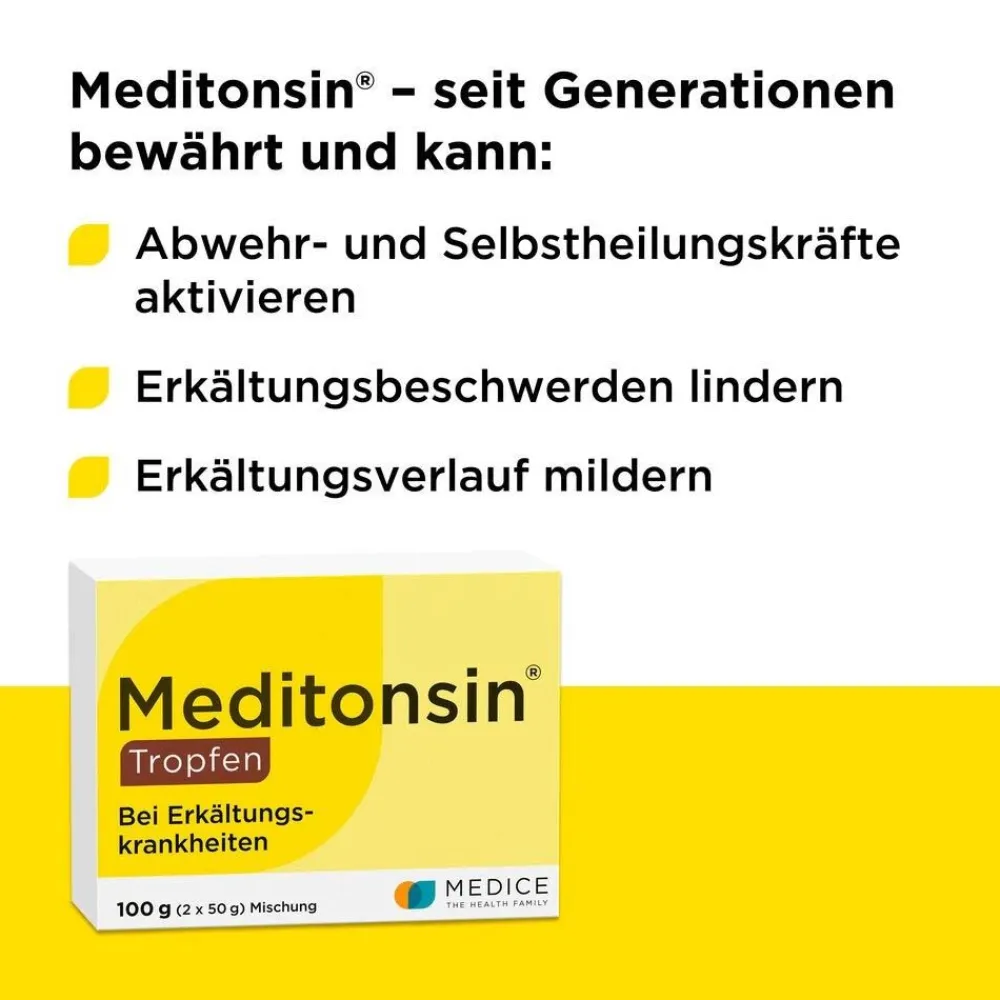 ® Tropfen bei ersten Anzeichen einer Erkältung>Meditonsin New