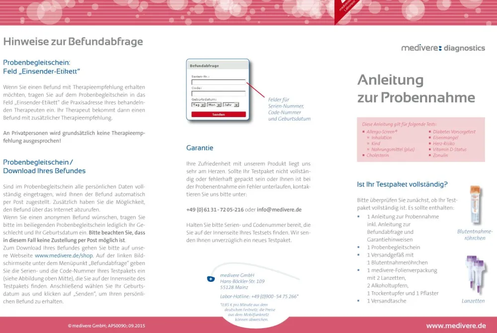 medivere diagnostics Eisenmangel Bluttest> Outlet