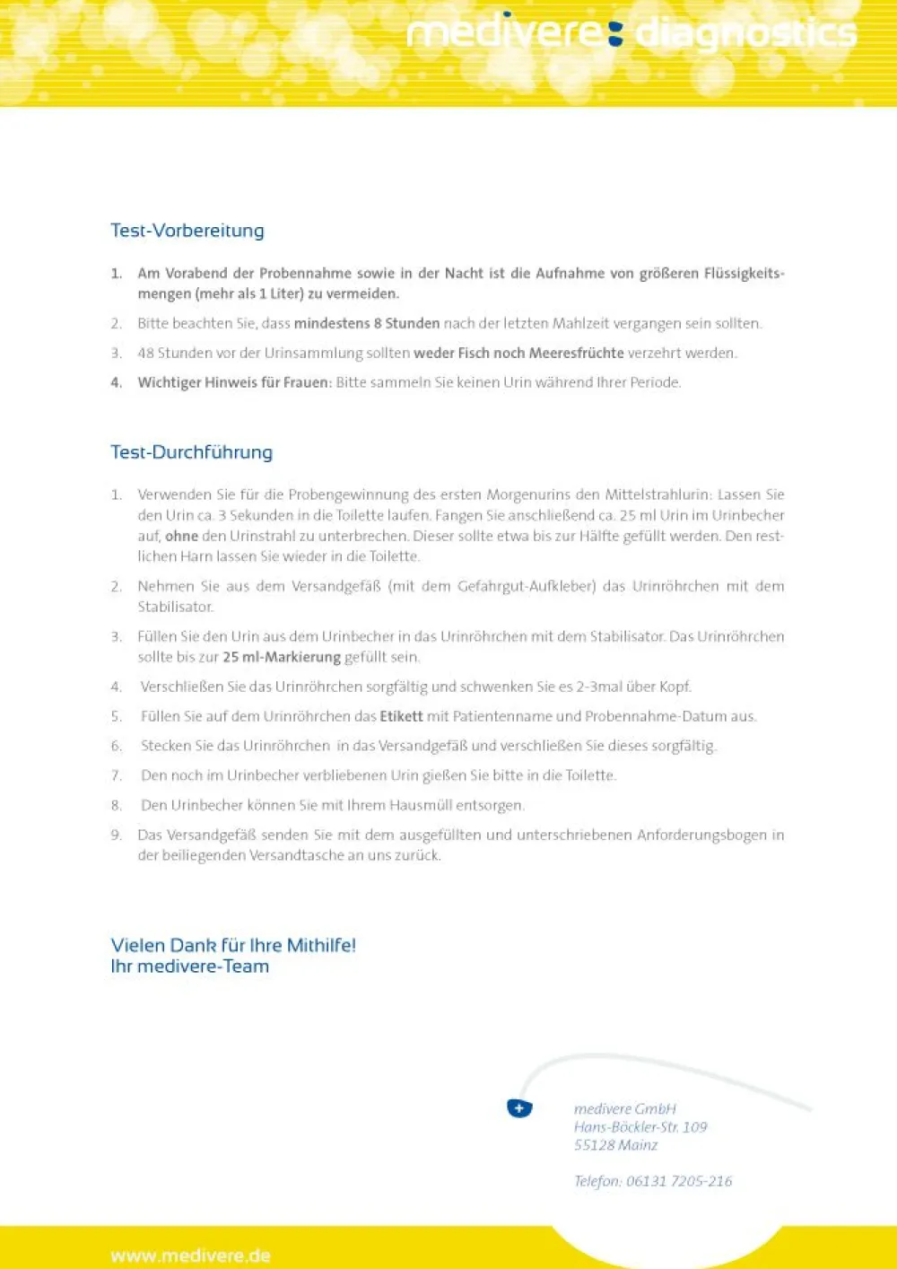 medivere diagnostics Organix® Neuro Urintest| Sale