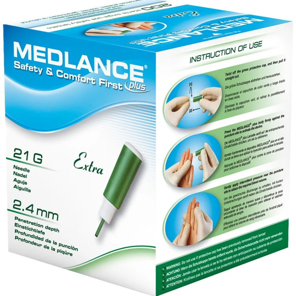 MEDLANCE® plus Extra Sicherheitslanzetten 21 G> Best