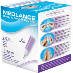 MEDLANCE® plus Lite Sicherheitslanzetten 25 G> Hot