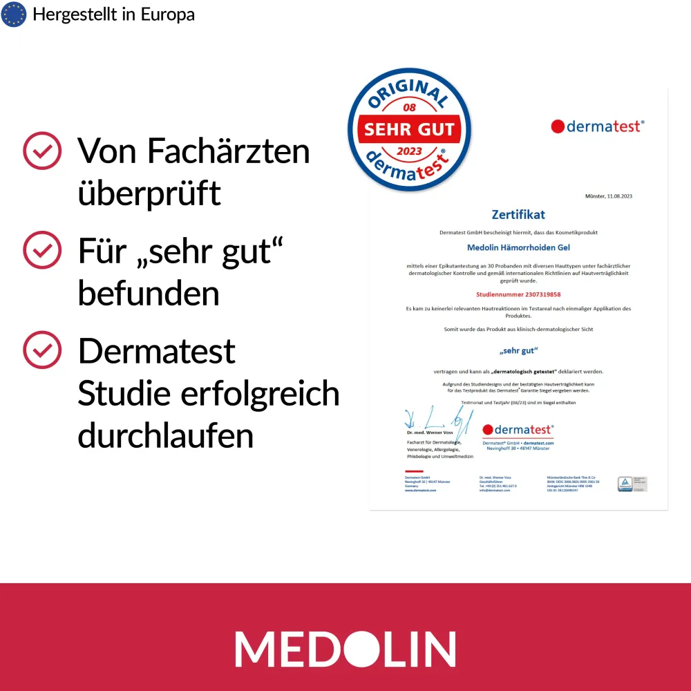 Medolin® Hämorrhoiden Gel - Hämorrhoiden Salbe bei Hämorrhoidenleiden - Effektive Hämorrhoidensalbe| Best