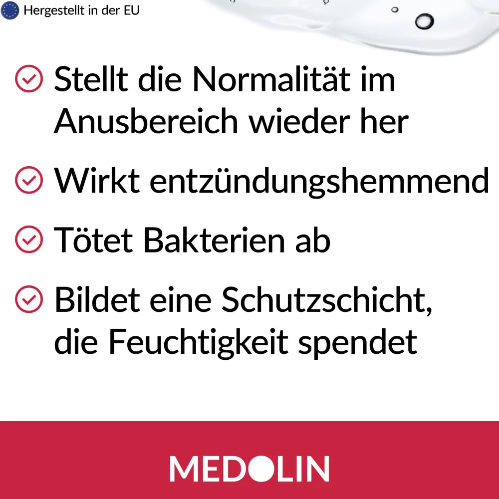 Medolin® Hämorrhoiden Gel - Hämorrhoiden Salbe bei Hämorrhoidenleiden - Effektive Hämorrhoidensalbe| Best