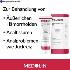 Medolin® Hämorrhoiden Gel - Hämorrhoiden Salbe bei Hämorrhoidenleiden - Effektive Hämorrhoidensalbe| Best