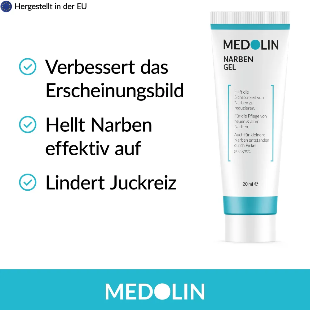 Medolin® Narbengel - Narbensalbe für schöne Haut - Effektive Narbencreme|