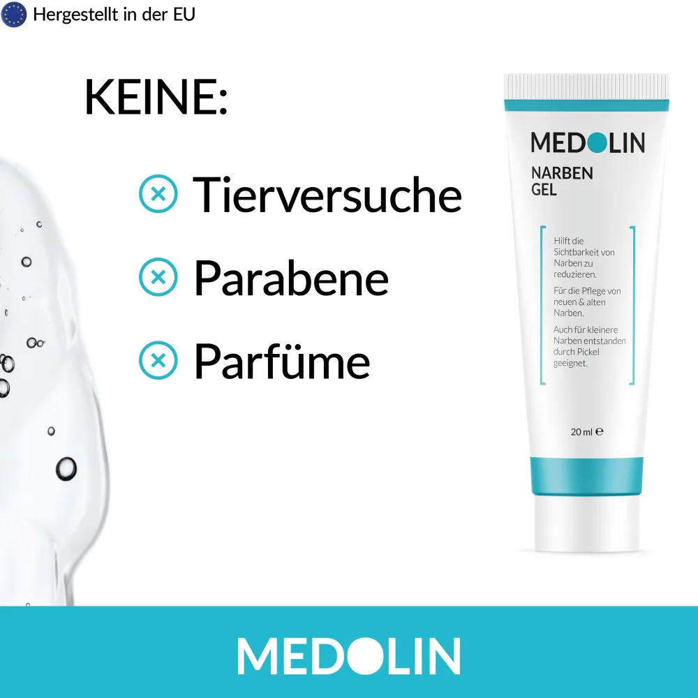 Medolin® Narbengel - Narbensalbe für schöne Haut - Effektive Narbencreme|