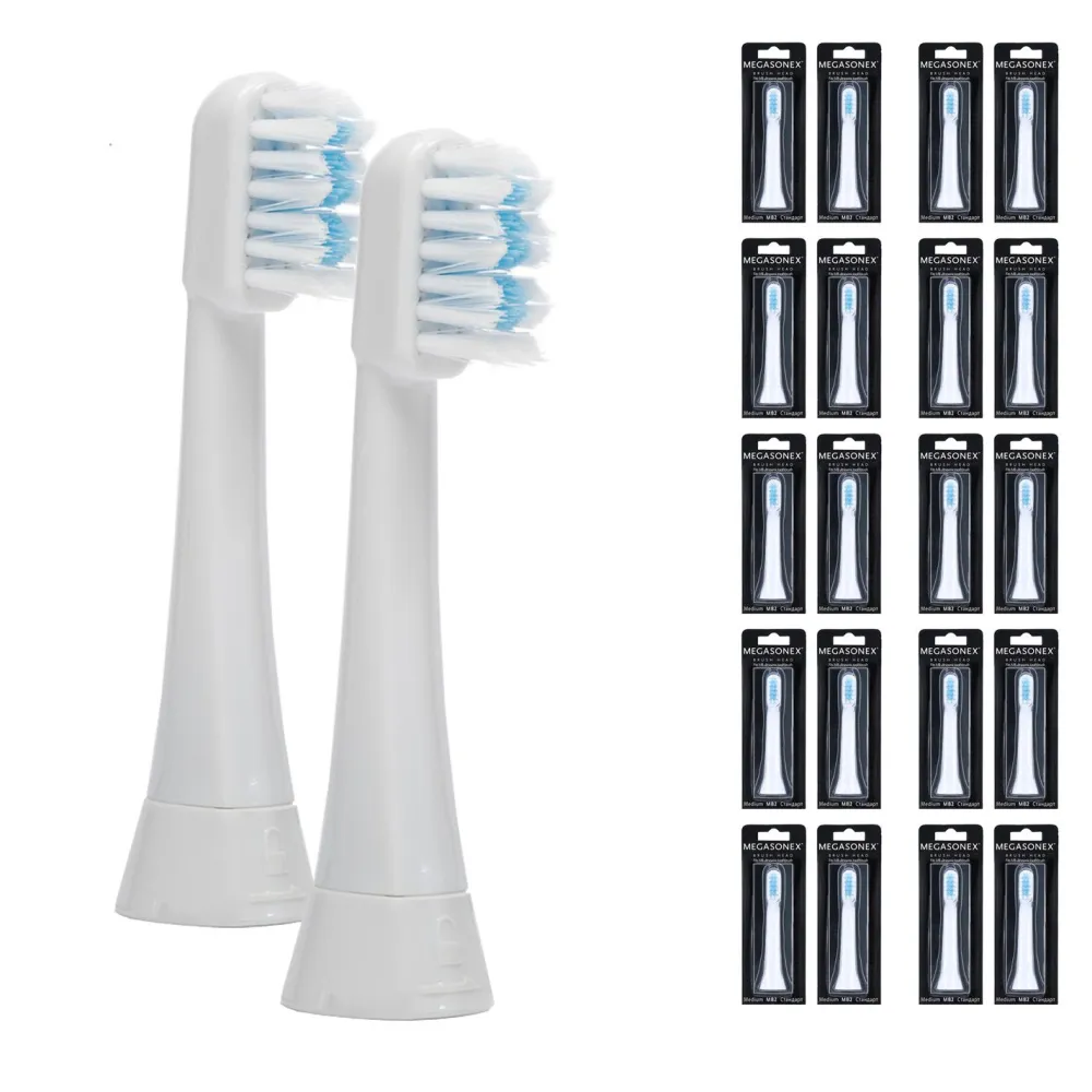 MEGASONEX MB2 medium-gezackt Bürstenköpfe| New