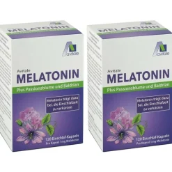 Melatonin plus Passionsblume und Baldrian> Online