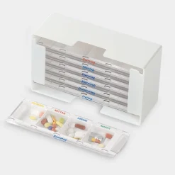 melipul Medikamenten-Dosierer XL-4 Wochenbox mit 7 Dispensern je 4 Fächer| Clearance