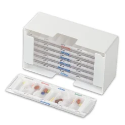 melipul Medikamenten-Dosierer XL-8 für 1 Woche mit 7 Dispensern und 8 Fächern| Online