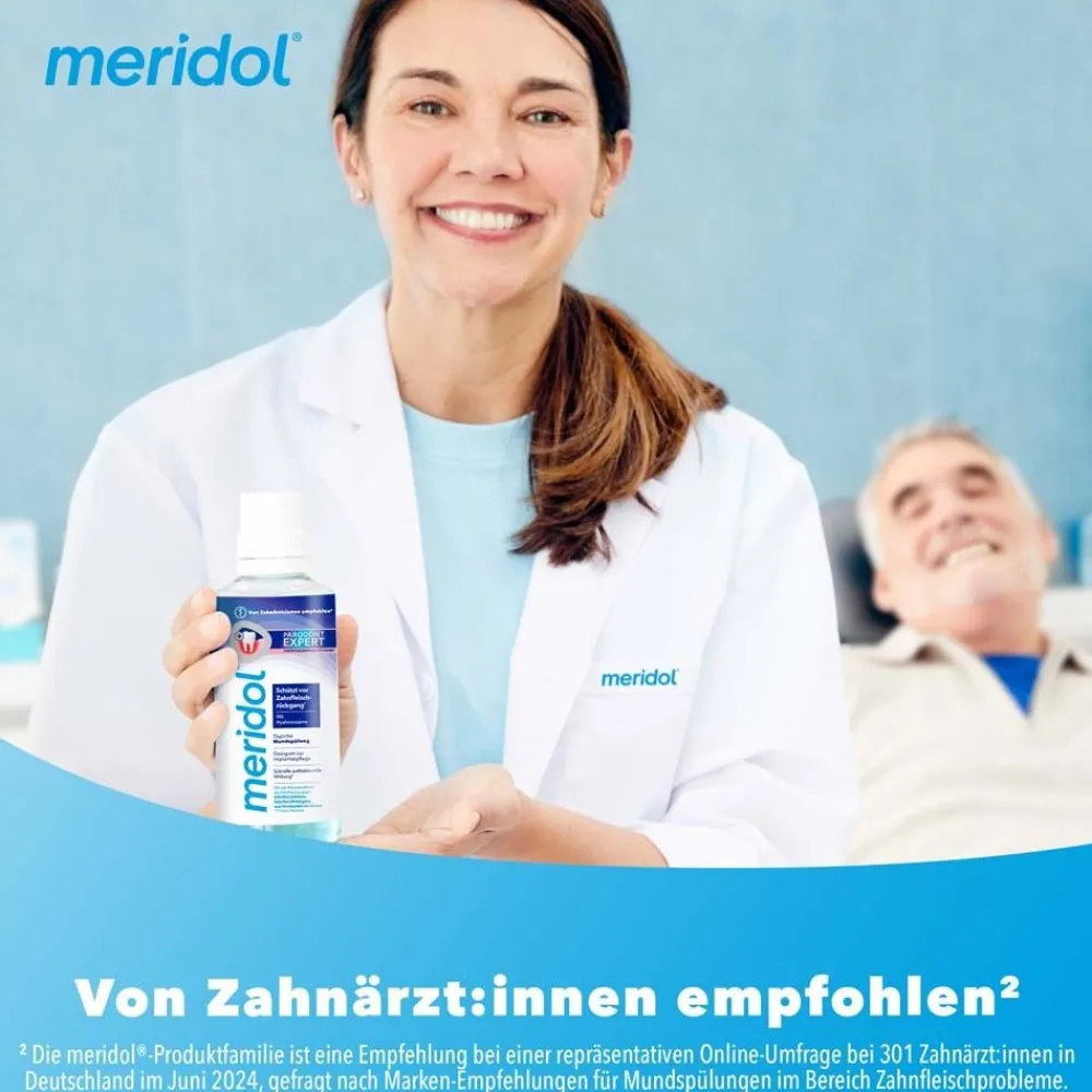Parodont Expert Mundspülung bei Parodontitis und Zahnfleischrückgang|Meridol Discount
