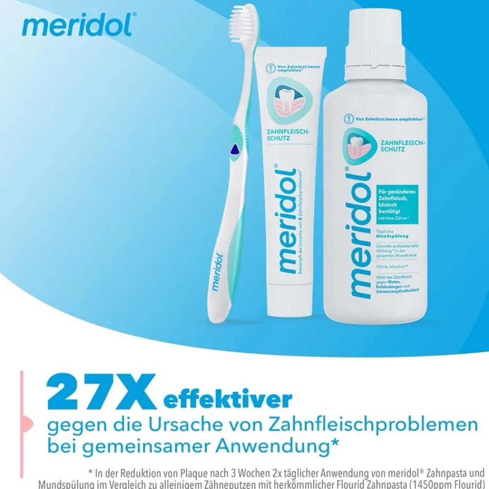 Zahnfleischschutz antibakterielle Mundspülung>Meridol