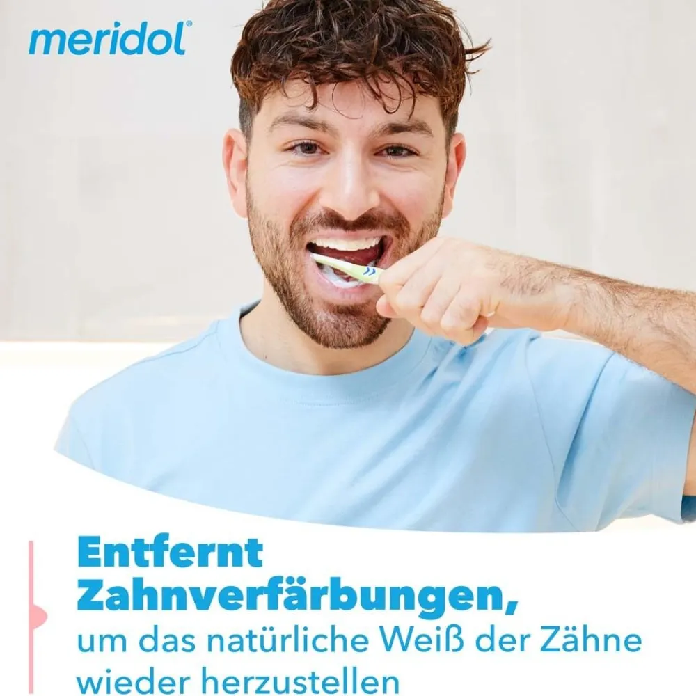 Zahnfleischschutz & Sanftes Weiss Zahnpasta|Meridol New