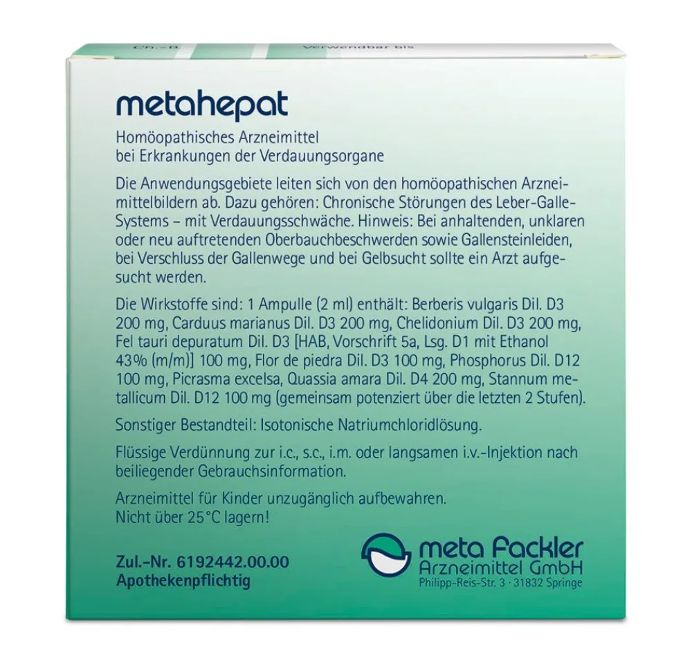metahepat Ampullen> Outlet