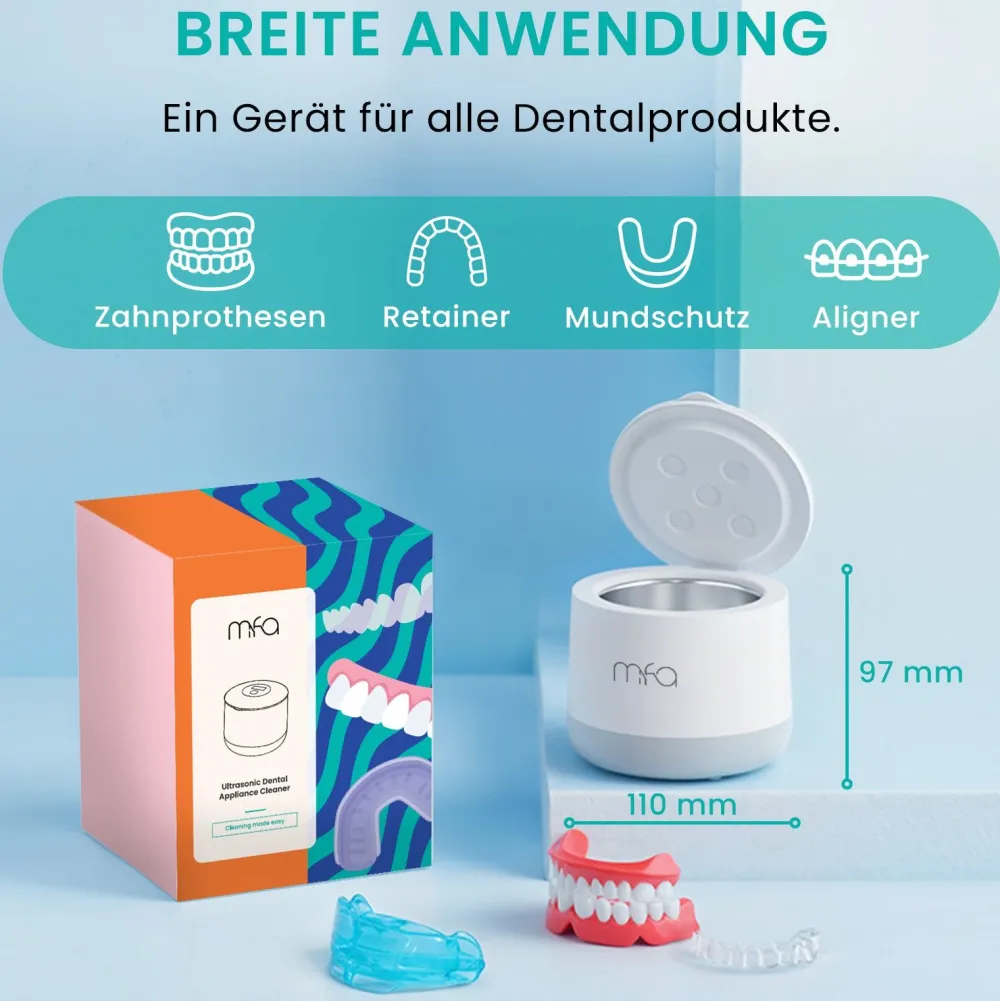 mfa® Ultraschallreiniger für Zahnprothesen und Zahnschienen| Best