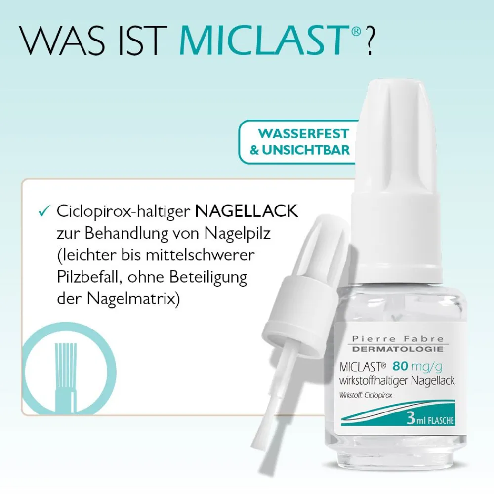 MICLAST® 80 mg/g wirkstoffhaltiger Nagellack gegen Nagelpilz 2x3ml> New