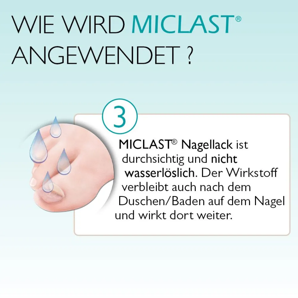 MICLAST® 80 mg/g wirkstoffhaltiger Nagellack gegen Nagelpilz 2x3ml> New