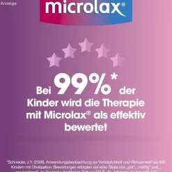 ® für Säuglinge & Kinder bis 6 Jahre bei Verstopfung mit kurzem Tubenhals|microlax Hot