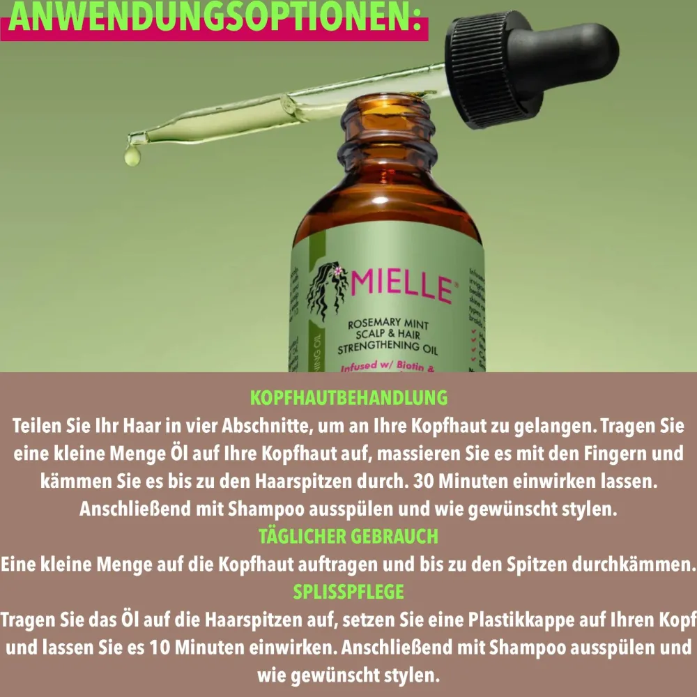 Mielle Organics Rosmarinöl Haaröl für Haarpflege und Haarwachtstum| Sale