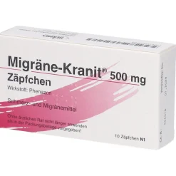 Migräne-Kranit® 500 mg Zäpfchen> Outlet