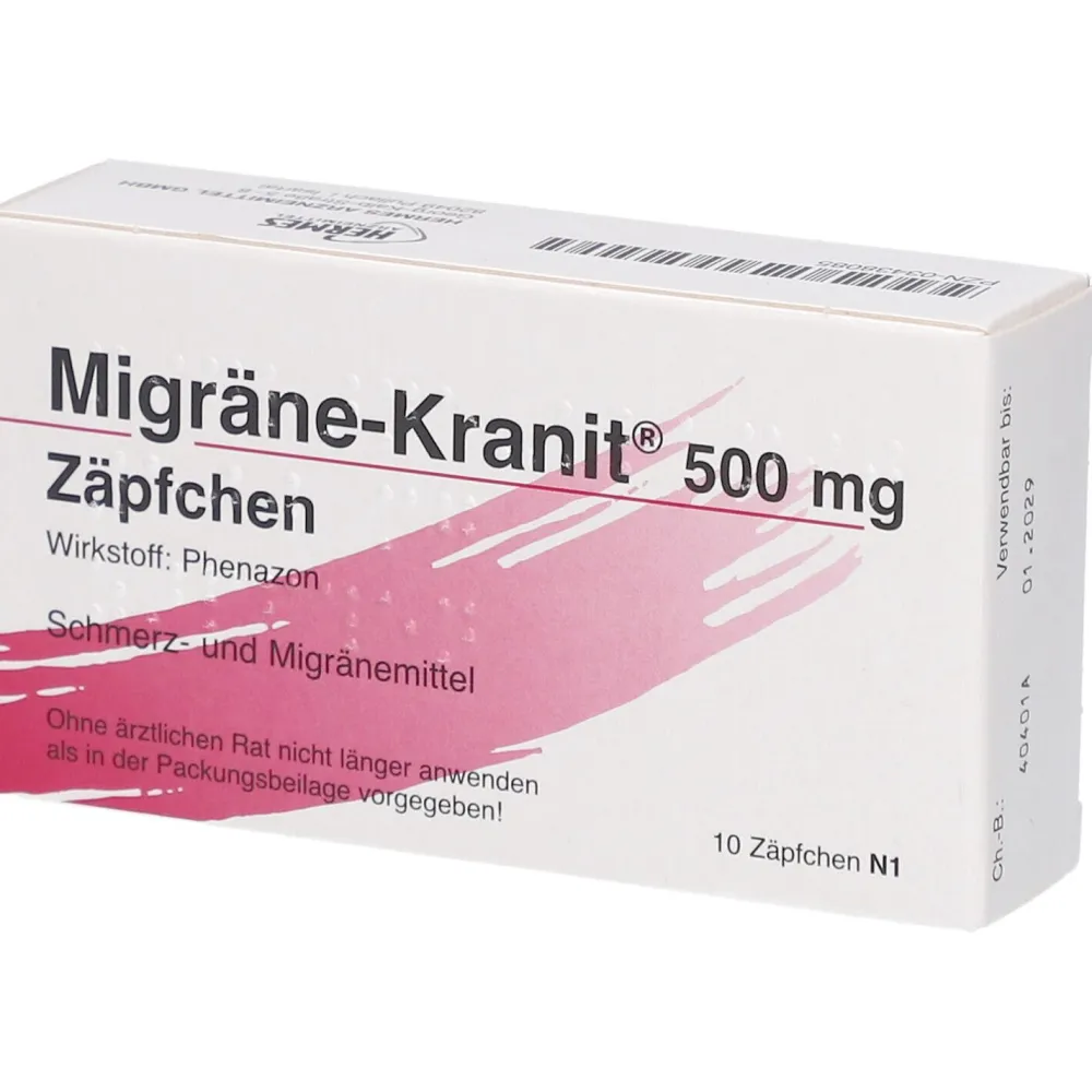 Migräne-Kranit® 500 mg Zäpfchen> Outlet