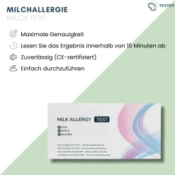 Milchallergie Test - Milch Test - Allergietest für Zuhause - Selbsttest - The|TESTER Best