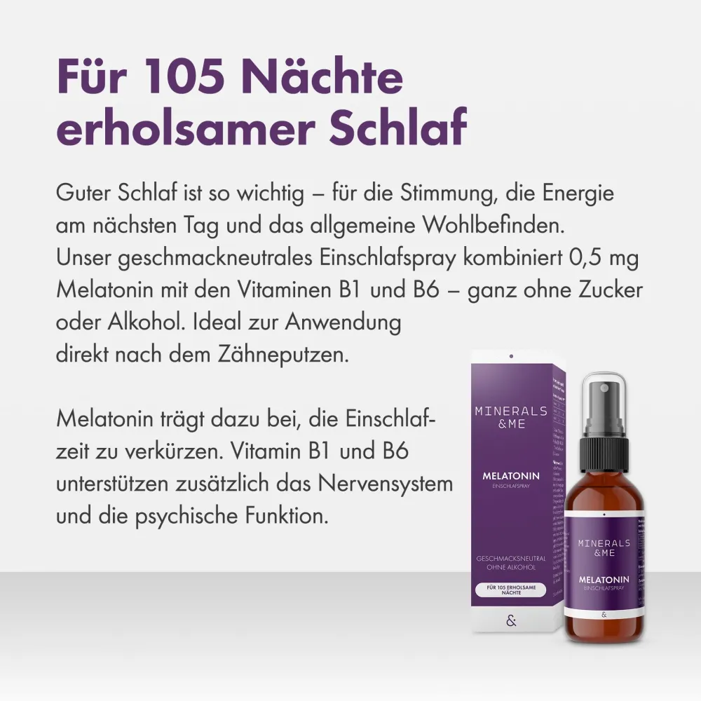 MINERALS & ME® Melatonin Einschlafspray|