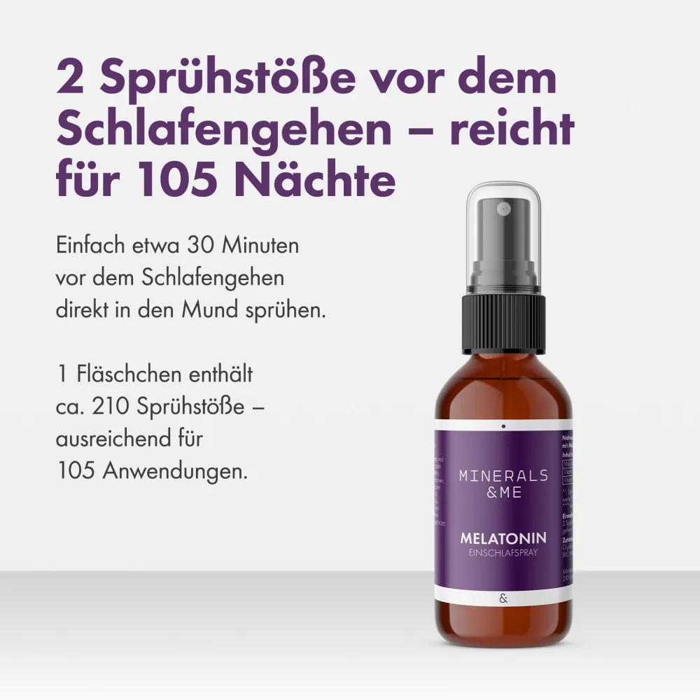 MINERALS & ME® Melatonin Einschlafspray|