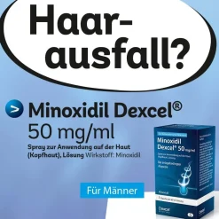 Minoxidil Dexcel® 50 mg/ml Spray, bei erblich bedingtem Haarausfall bei Männern| Online