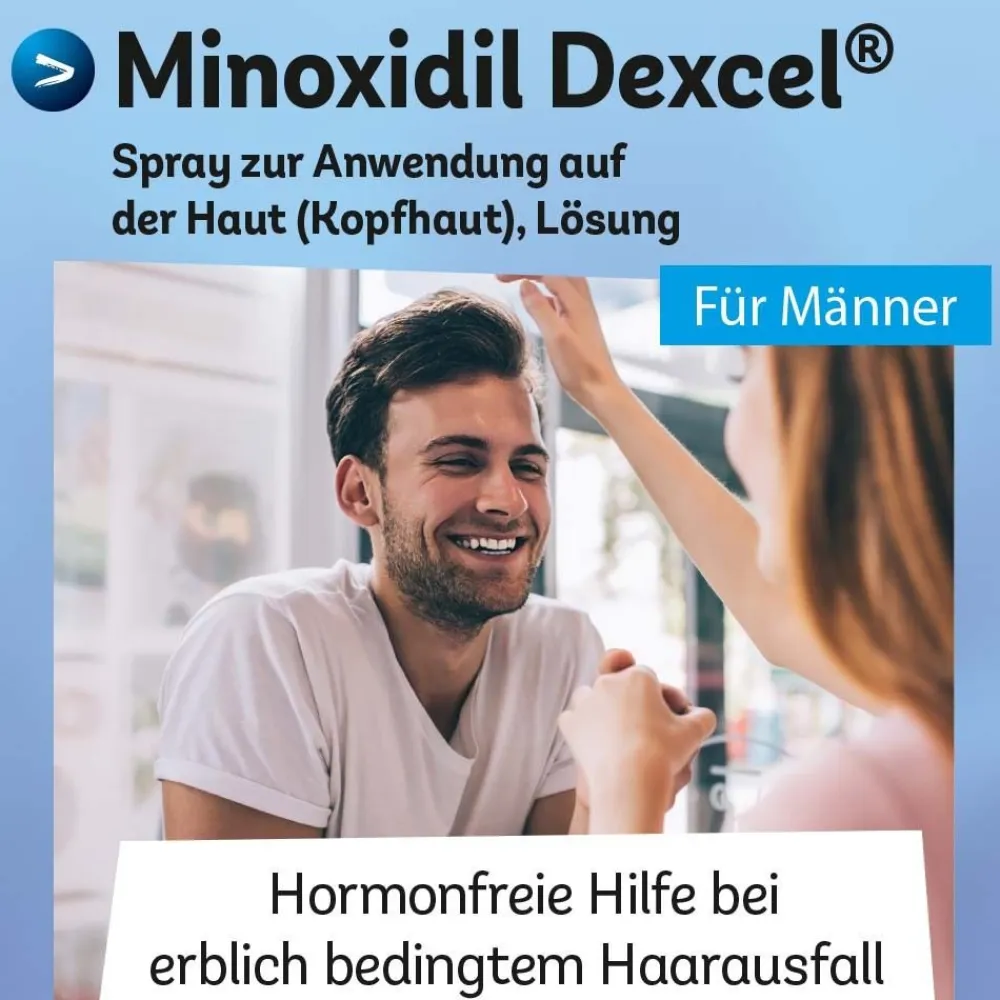 Minoxidil Dexcel® 50 mg/ml Spray, bei erblich bedingtem Haarausfall bei Männern| Online