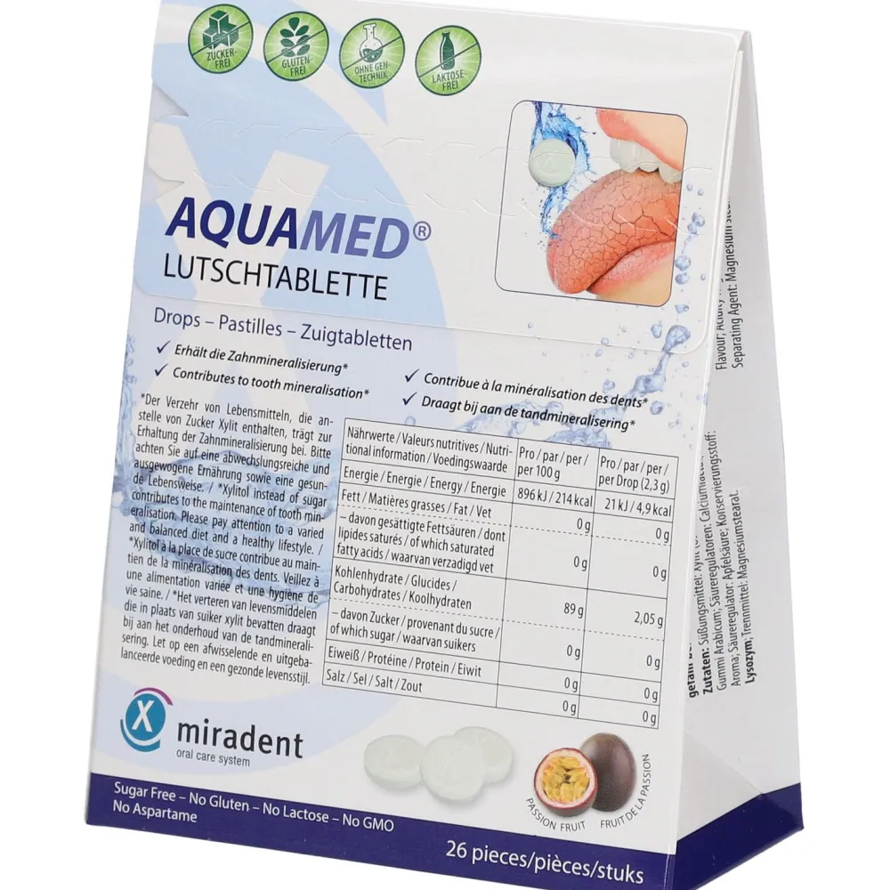 Aquamed Mundtrockenheits-Lutschtablette|Miradent Best