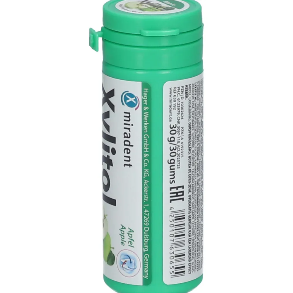 Xylitol Chewing Gum Apfel für Kinder|Miradent