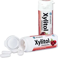 Xylitol Chewing Gum Cranberry|Miradent Best