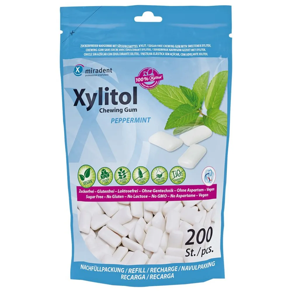 ® Xylitol Kaugummi Pfefferminz>Miradent New