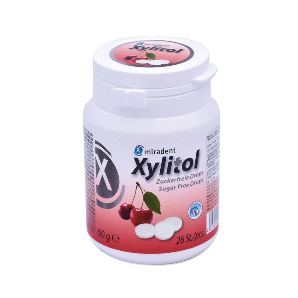 Xylitol zuckerfreie Drops, Kirsche|Miradent