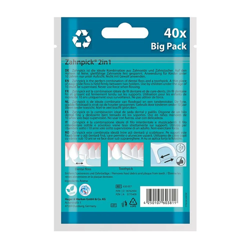 Zahnpick® 2-in1: Floss + Pick>Miradent Best