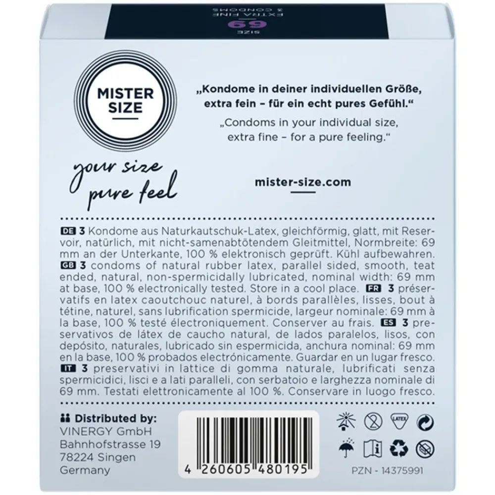 Probierpackung 60-64-69>MISTER SIZE New
