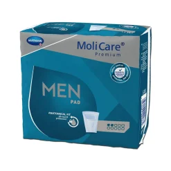 Premium MEN pad 2 Tropfen, speziell für Männer entwickelte Einlagen bei leichter bis mittlerer Blasenschwäche>MoliCare