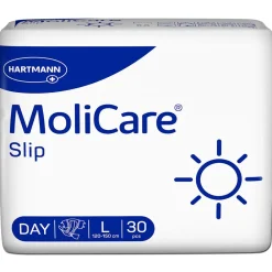 MoliCare Slip Day Erwachsenenwindeln: zuverlässiger Schutz am Tag bei starker Inkontinenz, Gr. L (100-150cm Hüftumfang)| Sale