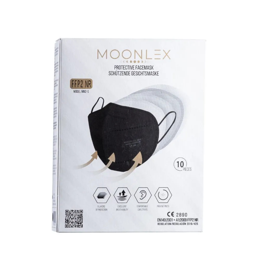 Moonlex FFP2 Maske 5-lagig einzeln verpackt - Made in Europe>