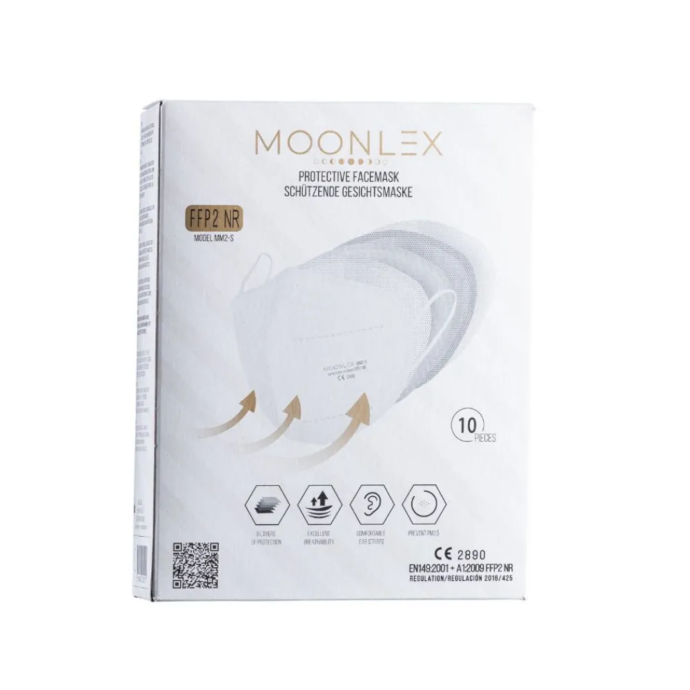 Moonlex FFP2 Maske 5-lagig einzeln verpackt - Made in Europe| Clearance