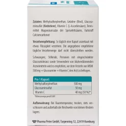 MSM 500 mg + Glucosamin + Vitamin C Kapseln> New