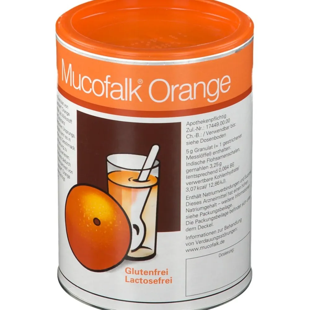 ® Orange Dose Granulat>Mucofalk Clearance