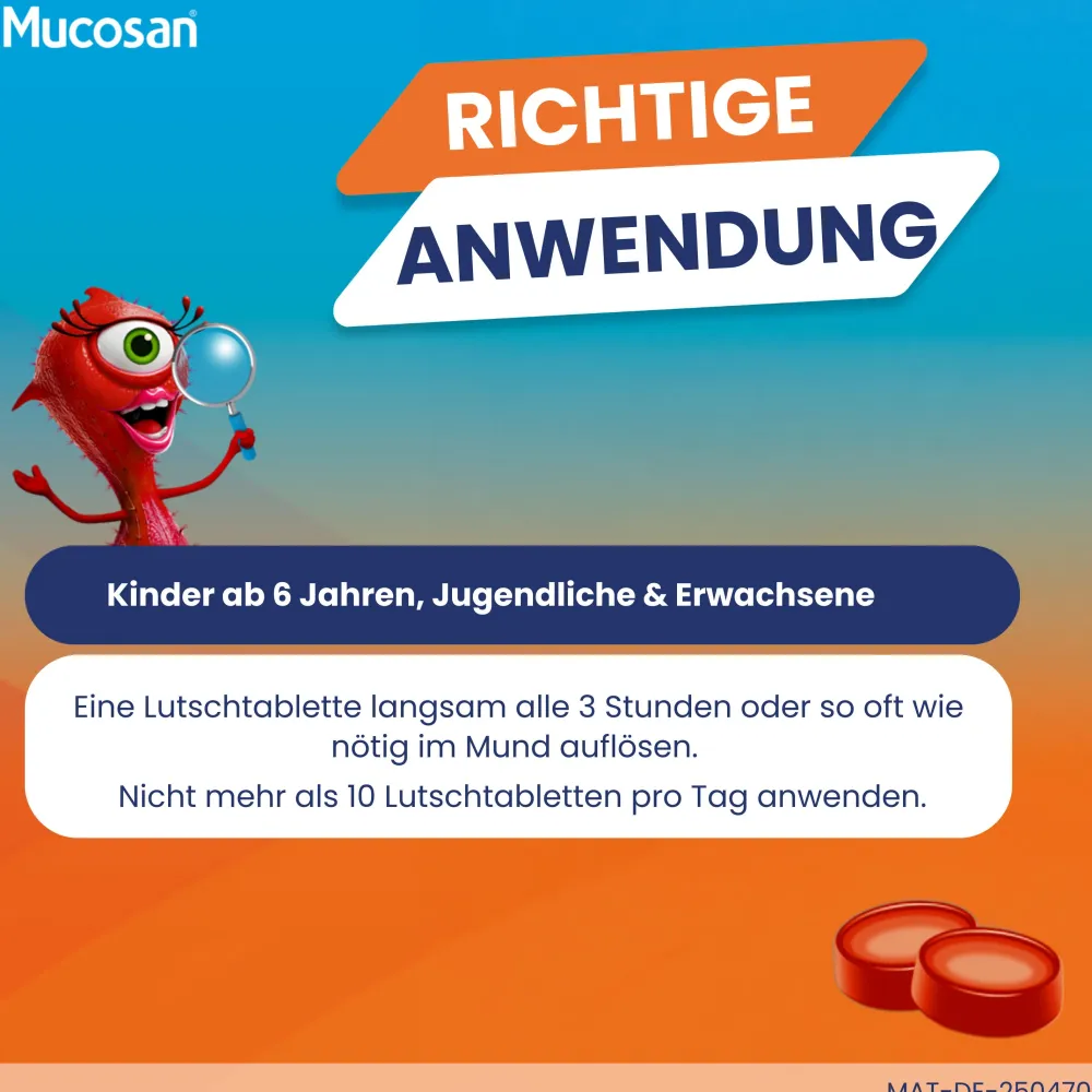 Mucosan® Lutschtabletten - Lindern Hustenrei| New