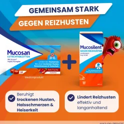 Mucosan® Lutschtabletten - Lindern Hustenrei| New