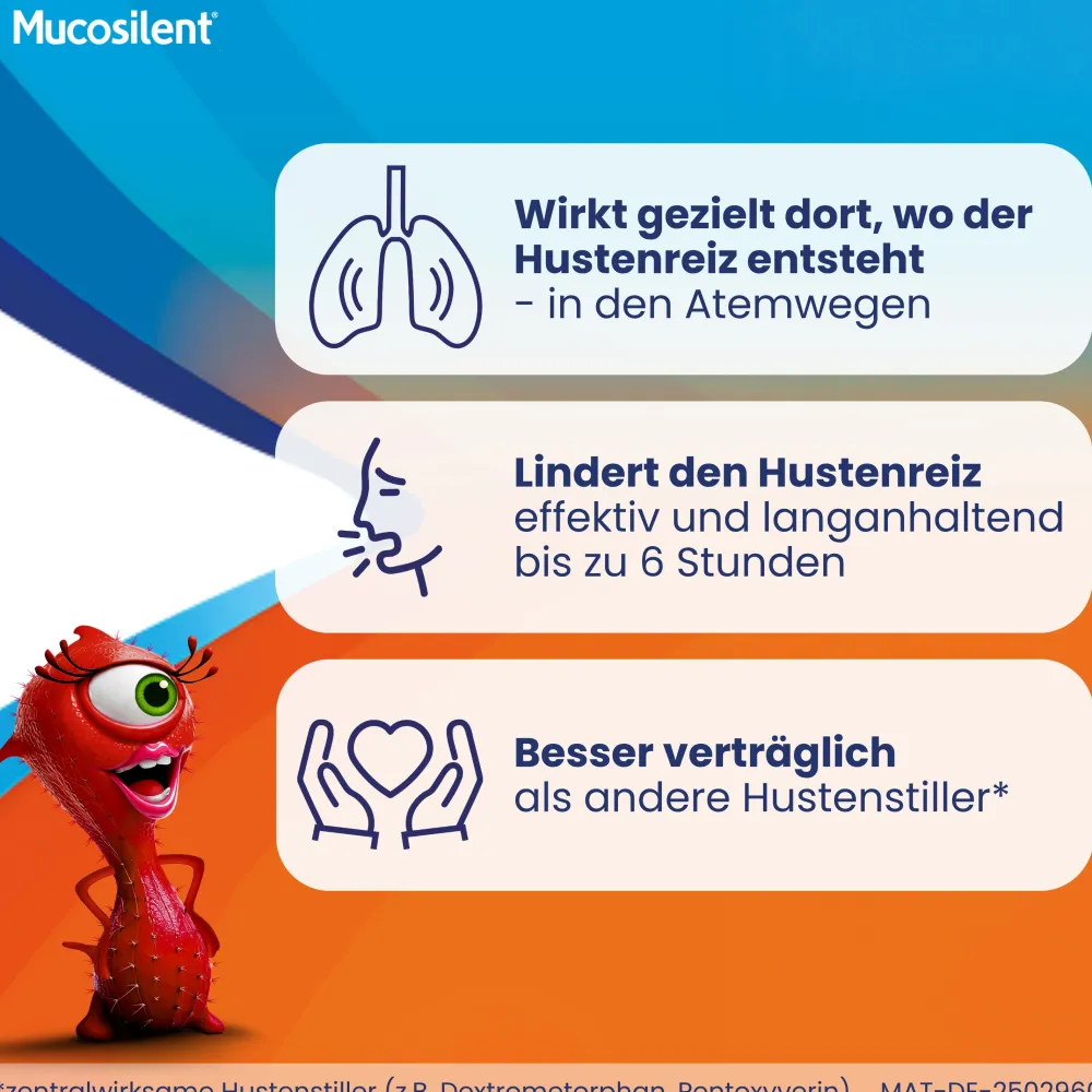 Mucosilent gegen Reizhusten | Hustenstiller | Langanhaltend | Ab 2 Jahren> Best