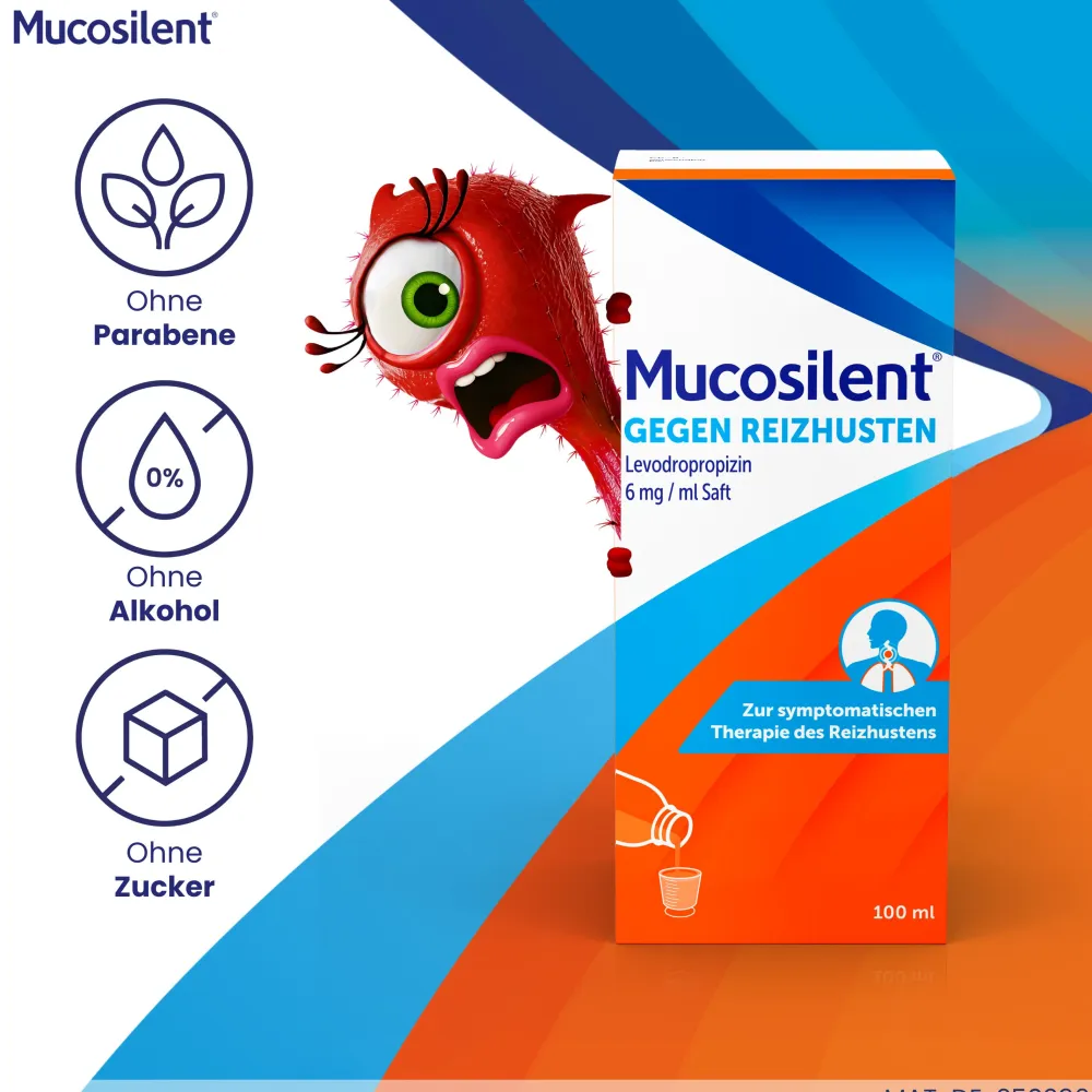 Mucosilent gegen Reizhusten | Hustenstiller | Langanhaltend | Ab 2 Jahren> Best